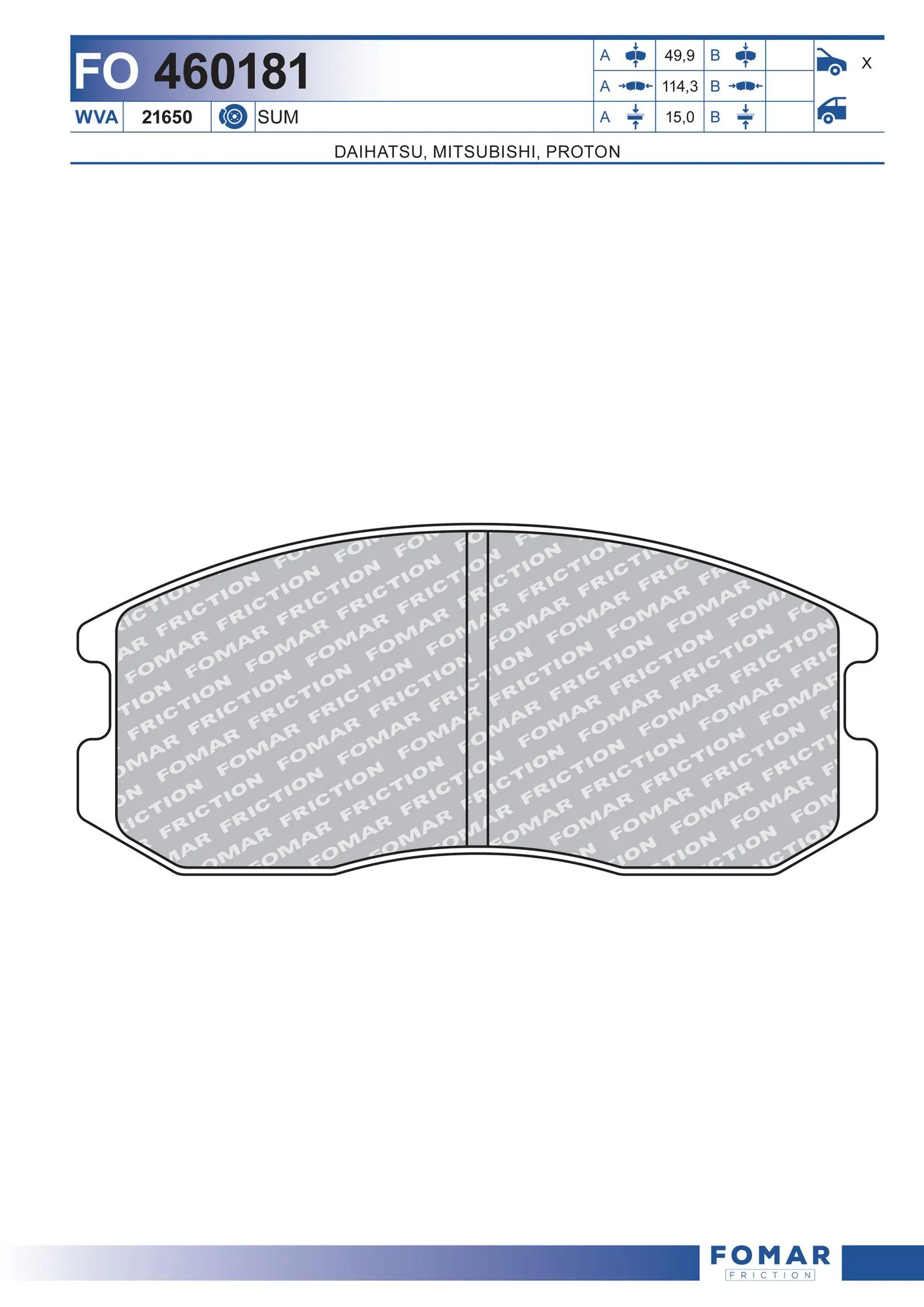 Brake Pad Set, disc brake
